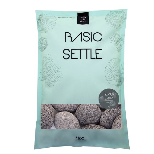 세틀 베이직 페블 샌드 4kg (블랙 라바)