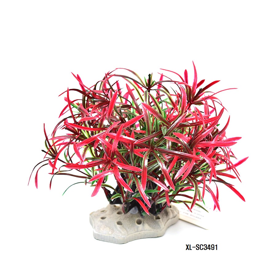 리글라스 인조수초 레드 h15cm